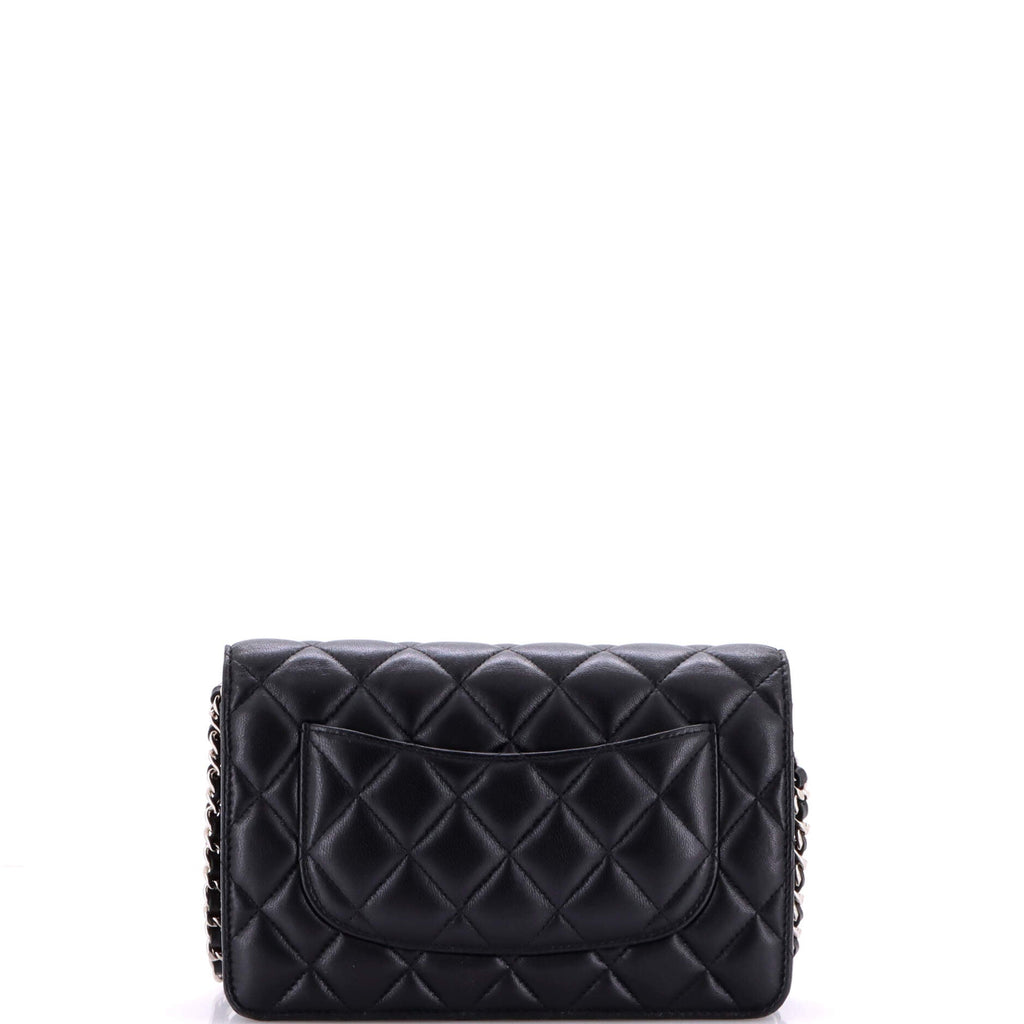 Wallet on Chain Quilted Lambskin