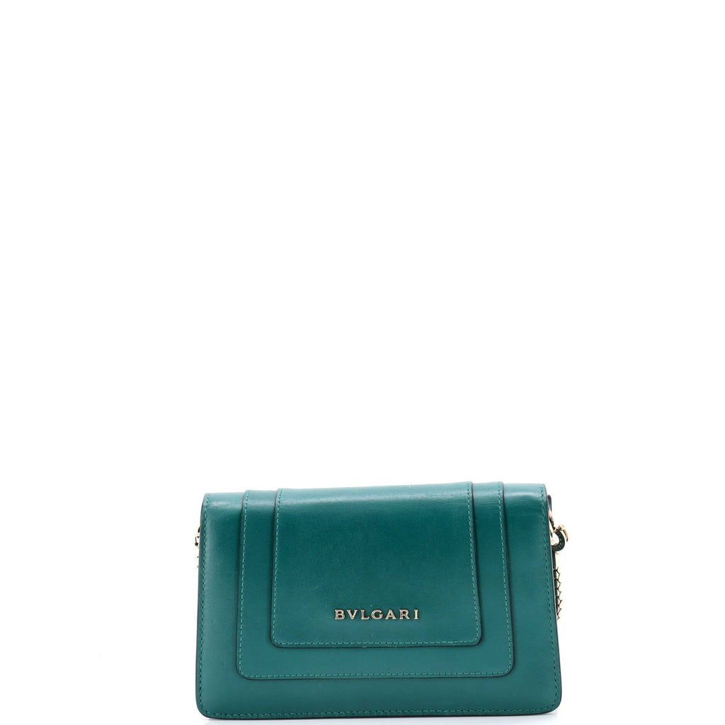 Serpenti Forever Chain Clutch Leather Mini