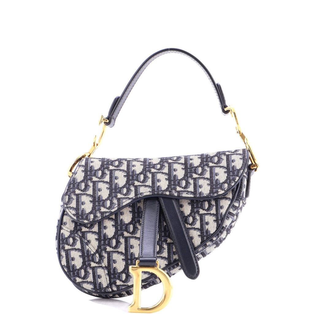 Saddle Handbag Oblique Canvas Mini
