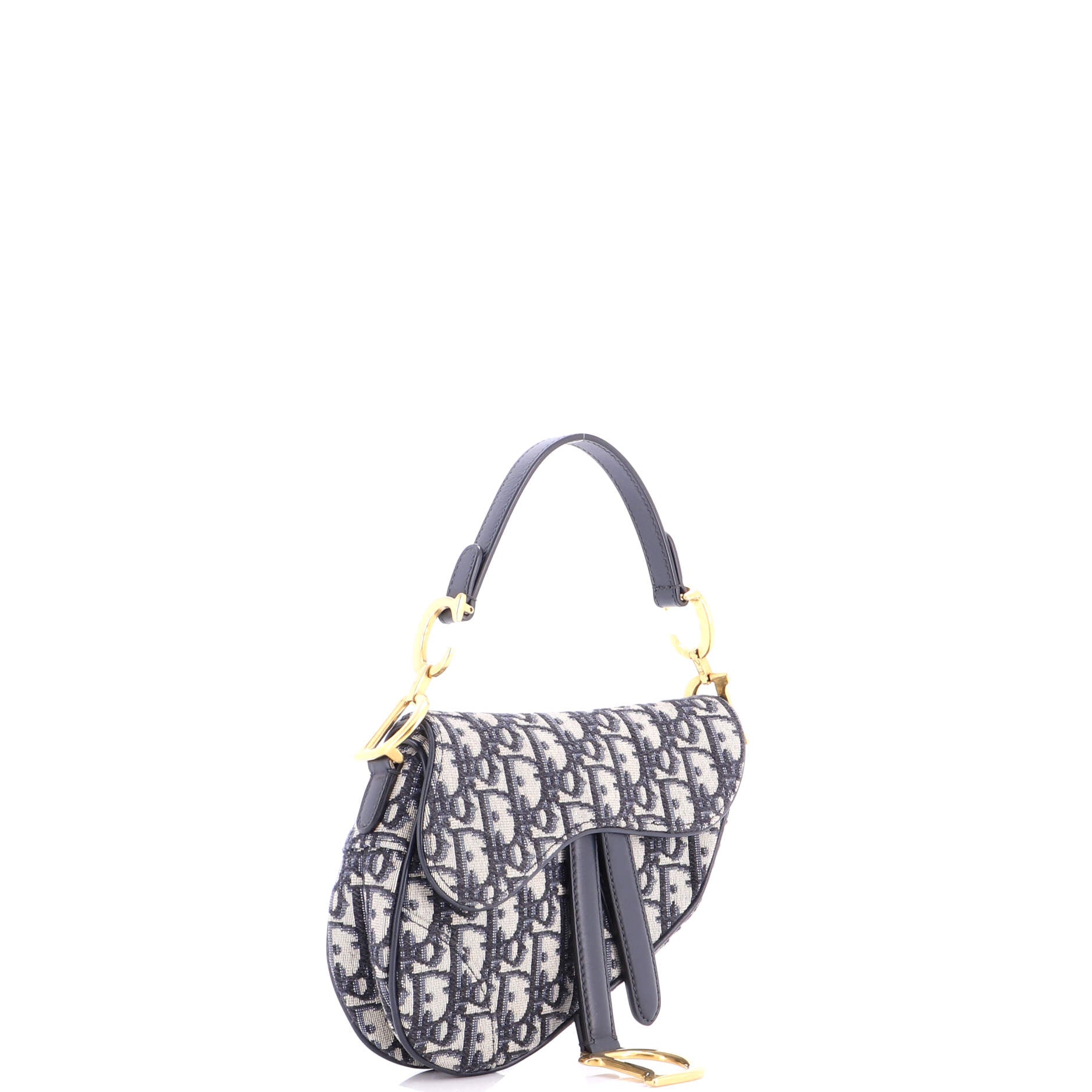 Saddle Handbag Oblique Canvas Mini