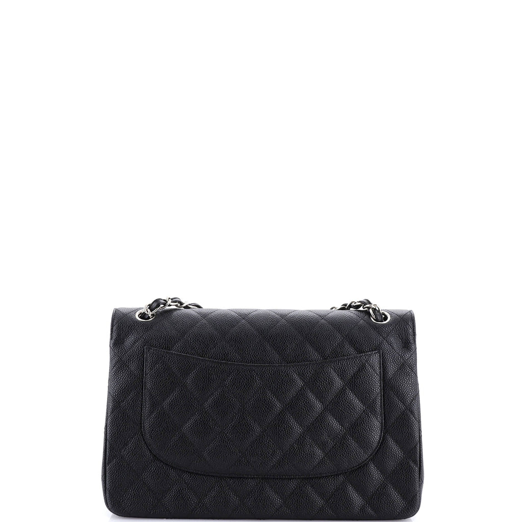 Classic Double Flap Bag Quilted Caviar Jumbo