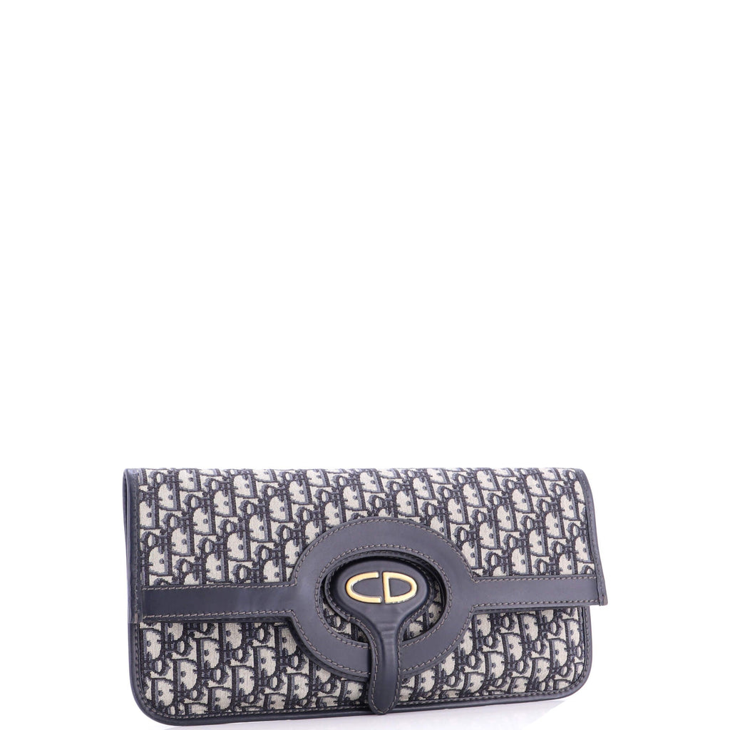 Fold Over Clutch Oblique Canvas