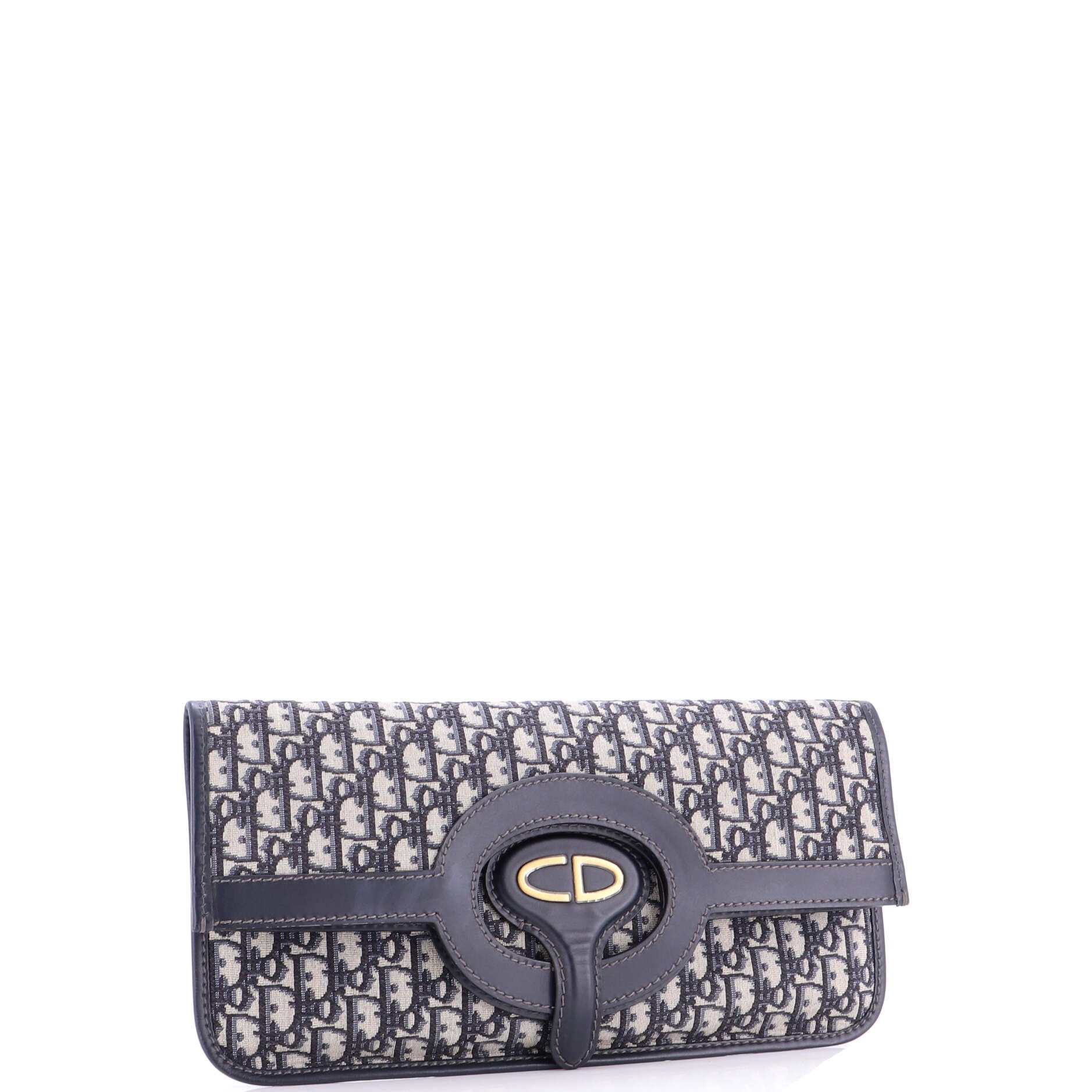 Fold Over Clutch Oblique Canvas