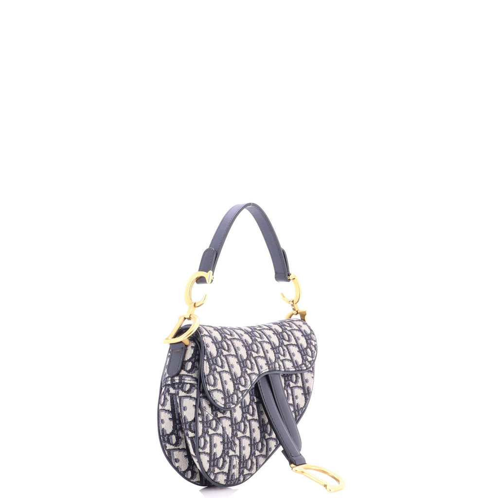 Saddle Handbag Oblique Canvas Mini