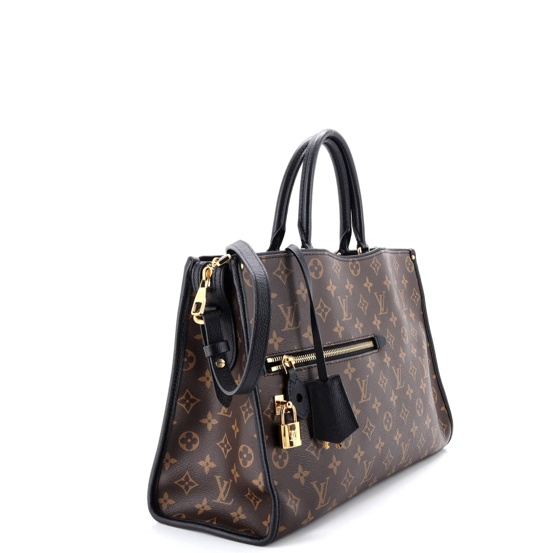 Popincourt NM Handbag Monogram Canvas with Leather MM