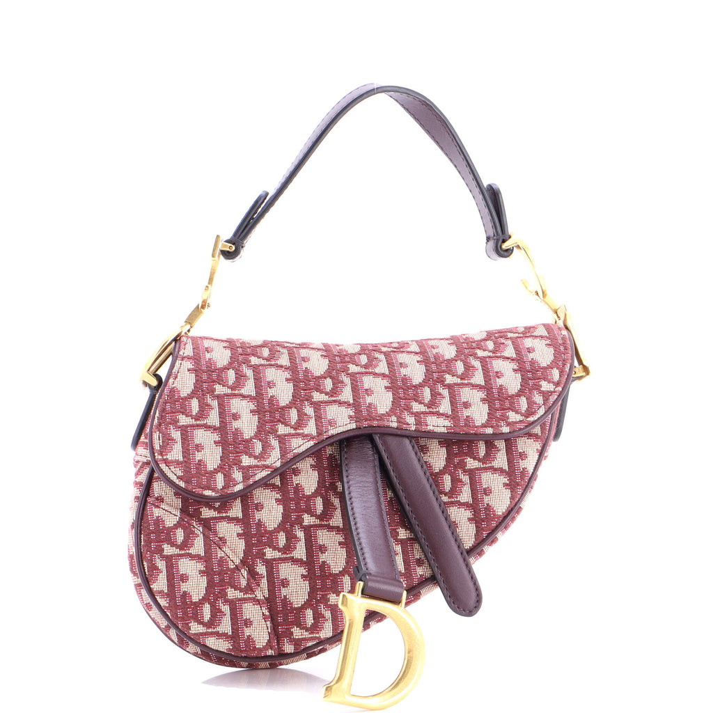 Saddle Handbag Oblique Canvas Mini