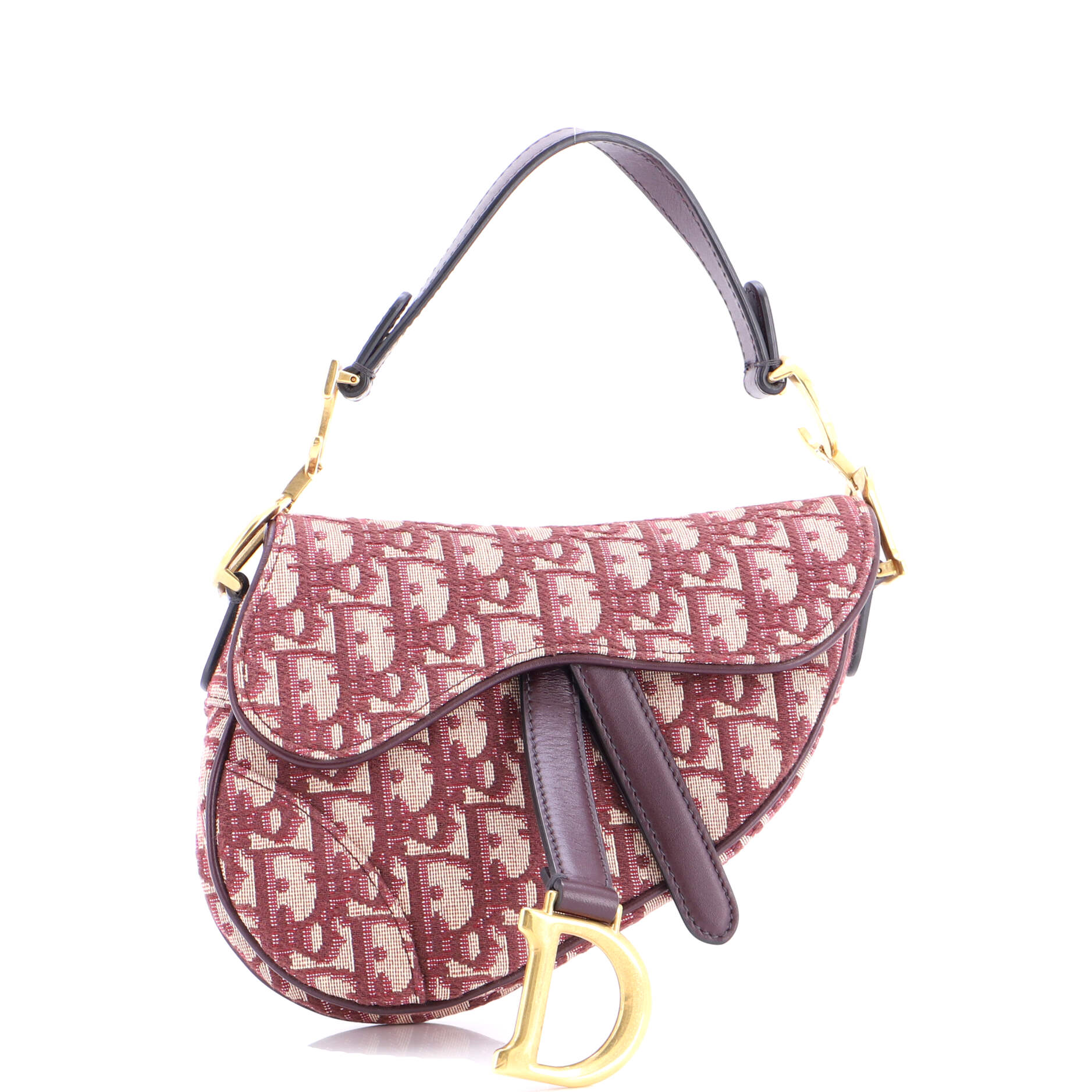 Saddle Handbag Oblique Canvas Mini