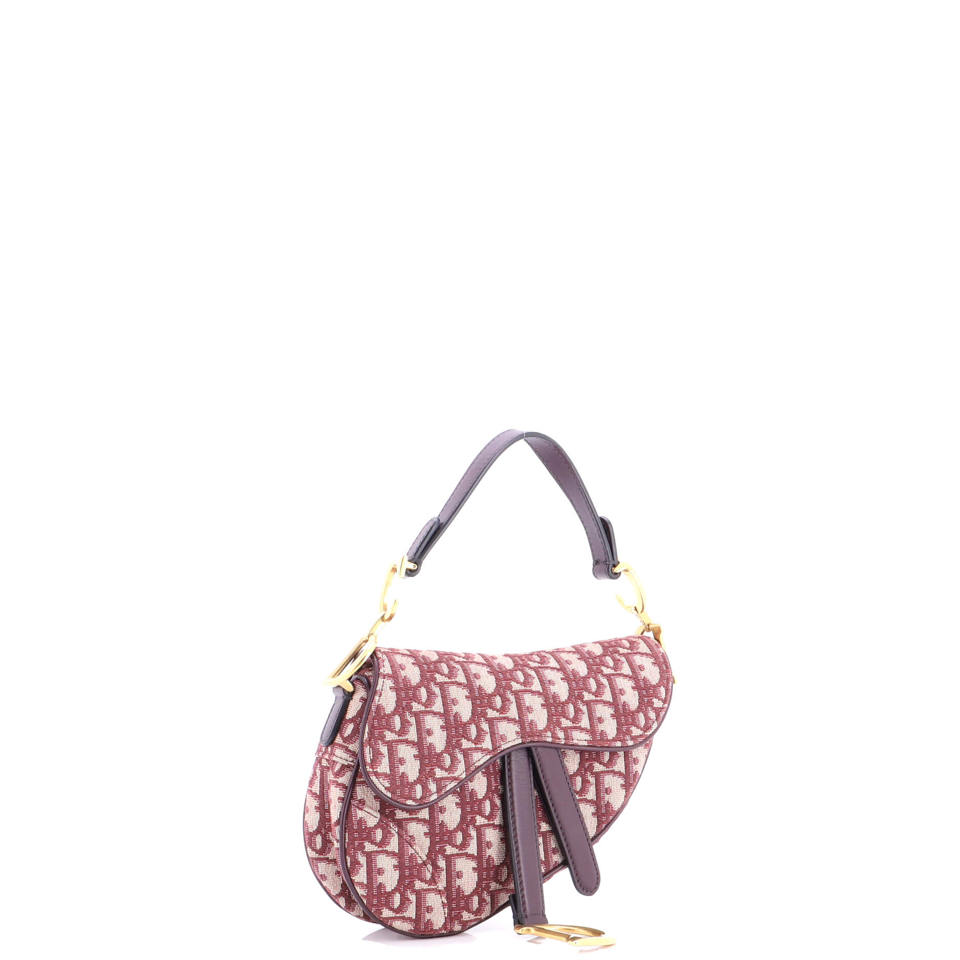 Saddle Handbag Oblique Canvas Mini