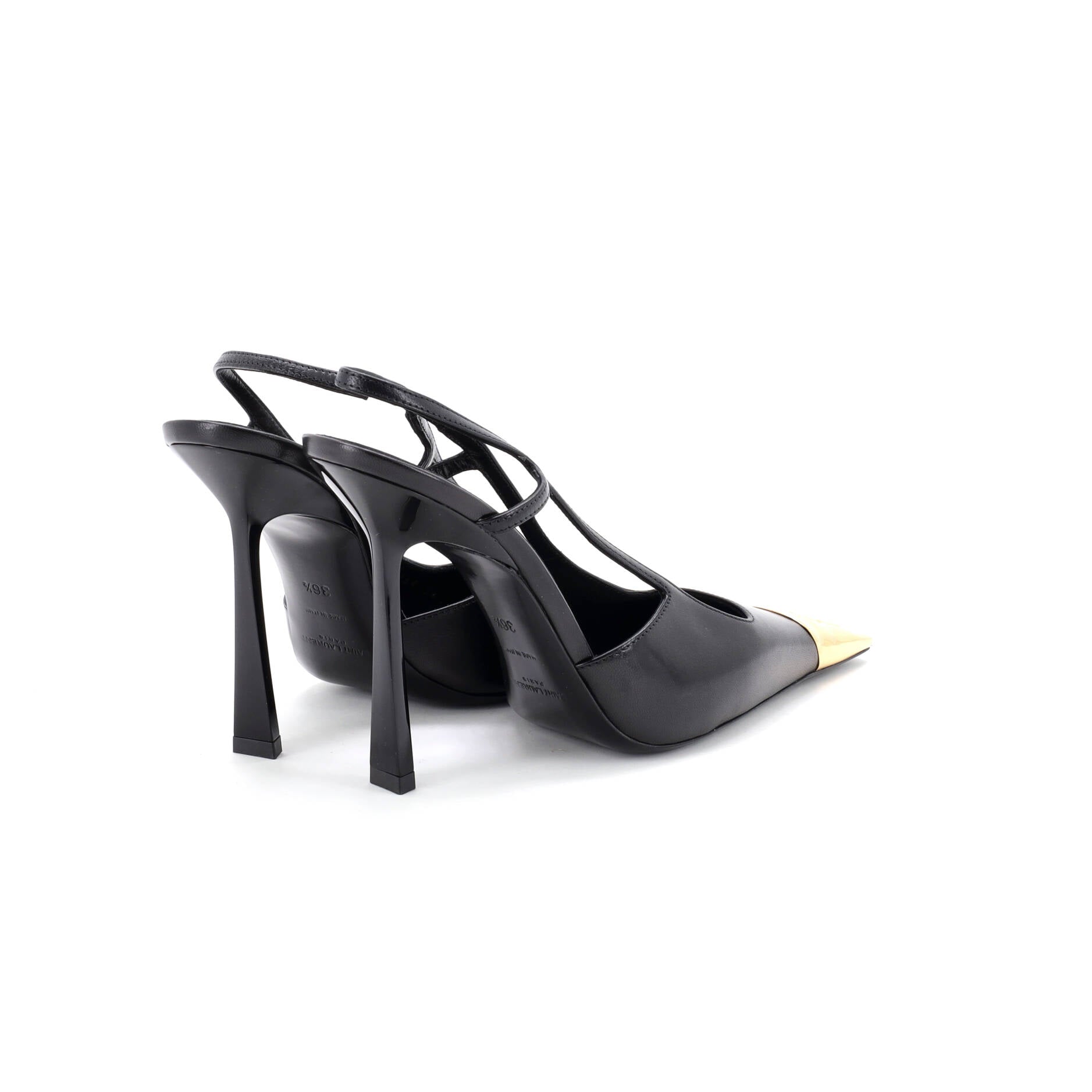 Women's Jeanne Slingback Pumps Leather with Metal 110