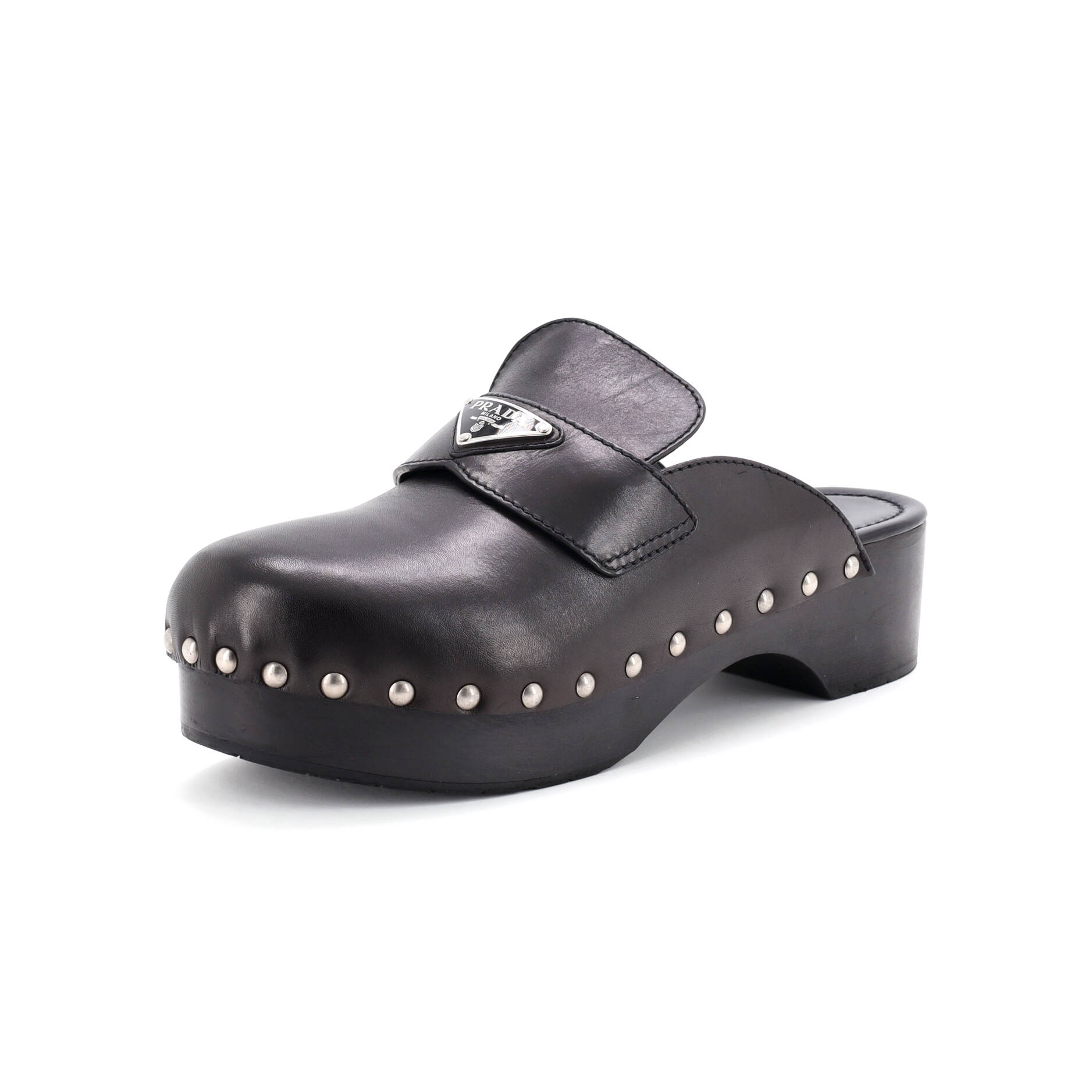 Women's Logo Mule Clogs Leather