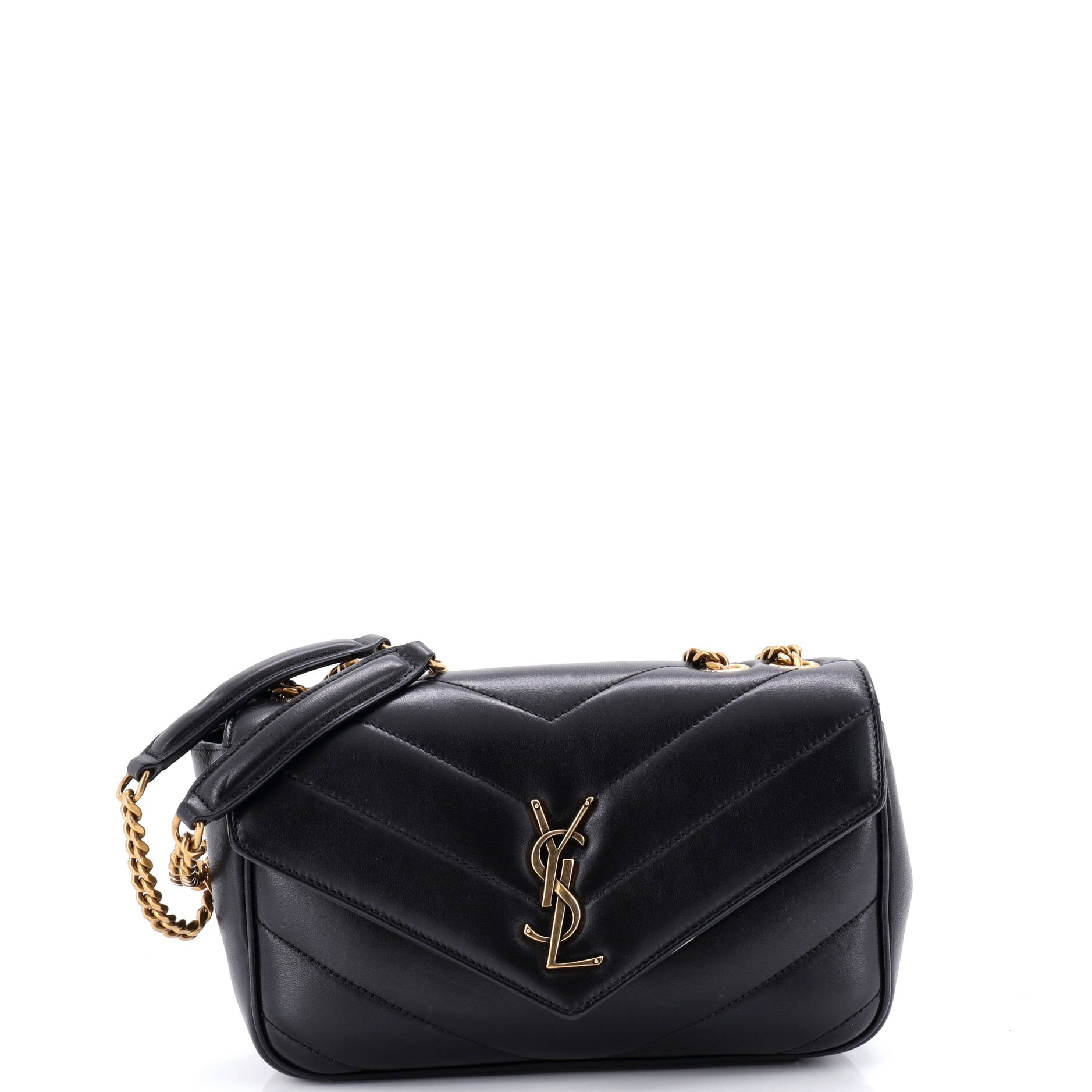 Loulou NM Shoulder Bag Matelasse Chevron Leather Small