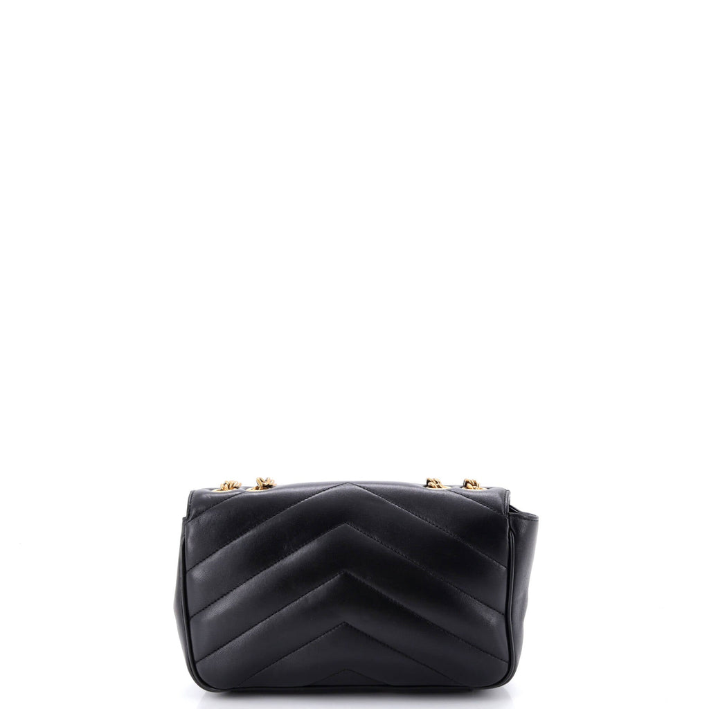 Loulou NM Shoulder Bag Matelasse Chevron Leather Small