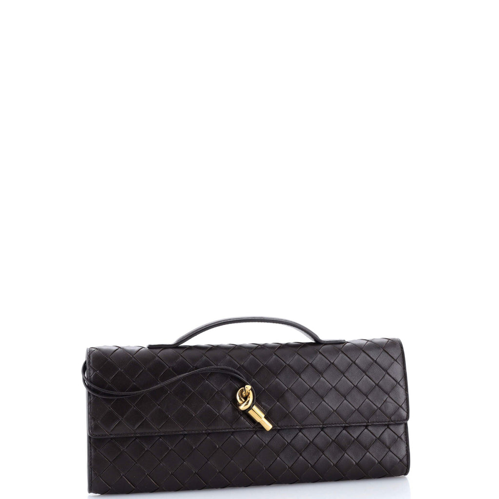 Andiamo Top Handle Clutch Intrecciato Nappa Long