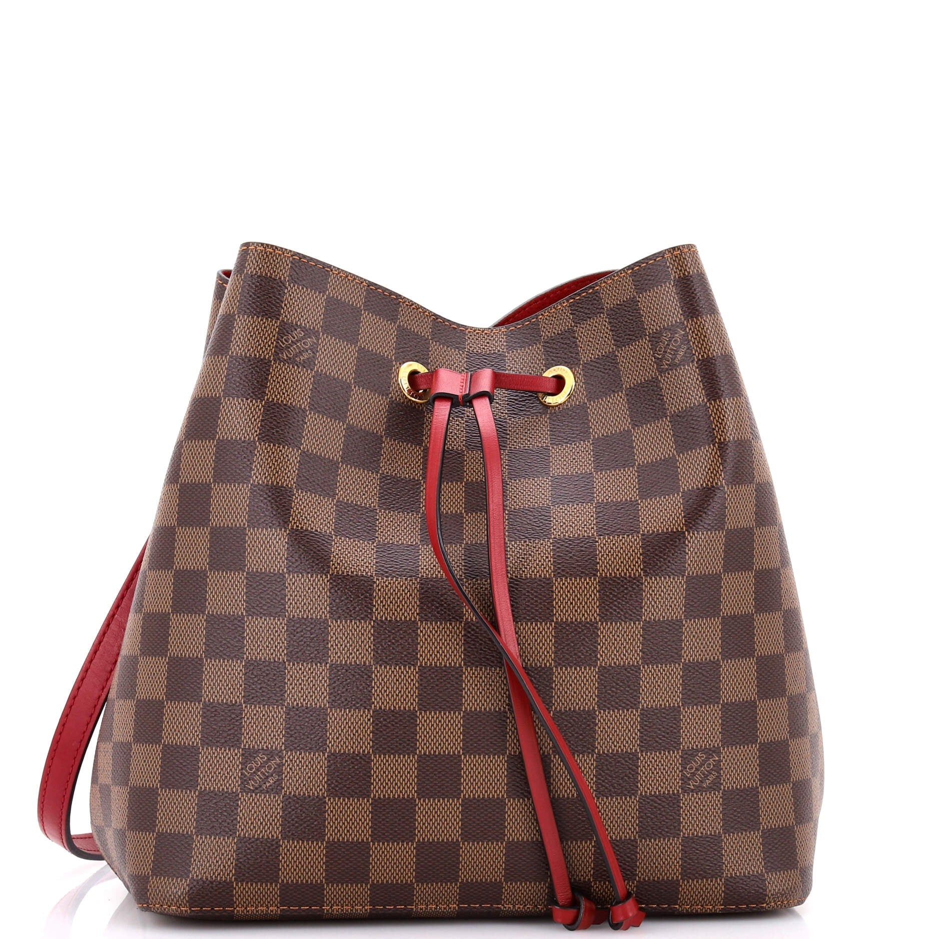 NeoNoe Handbag Damier with Leather MM