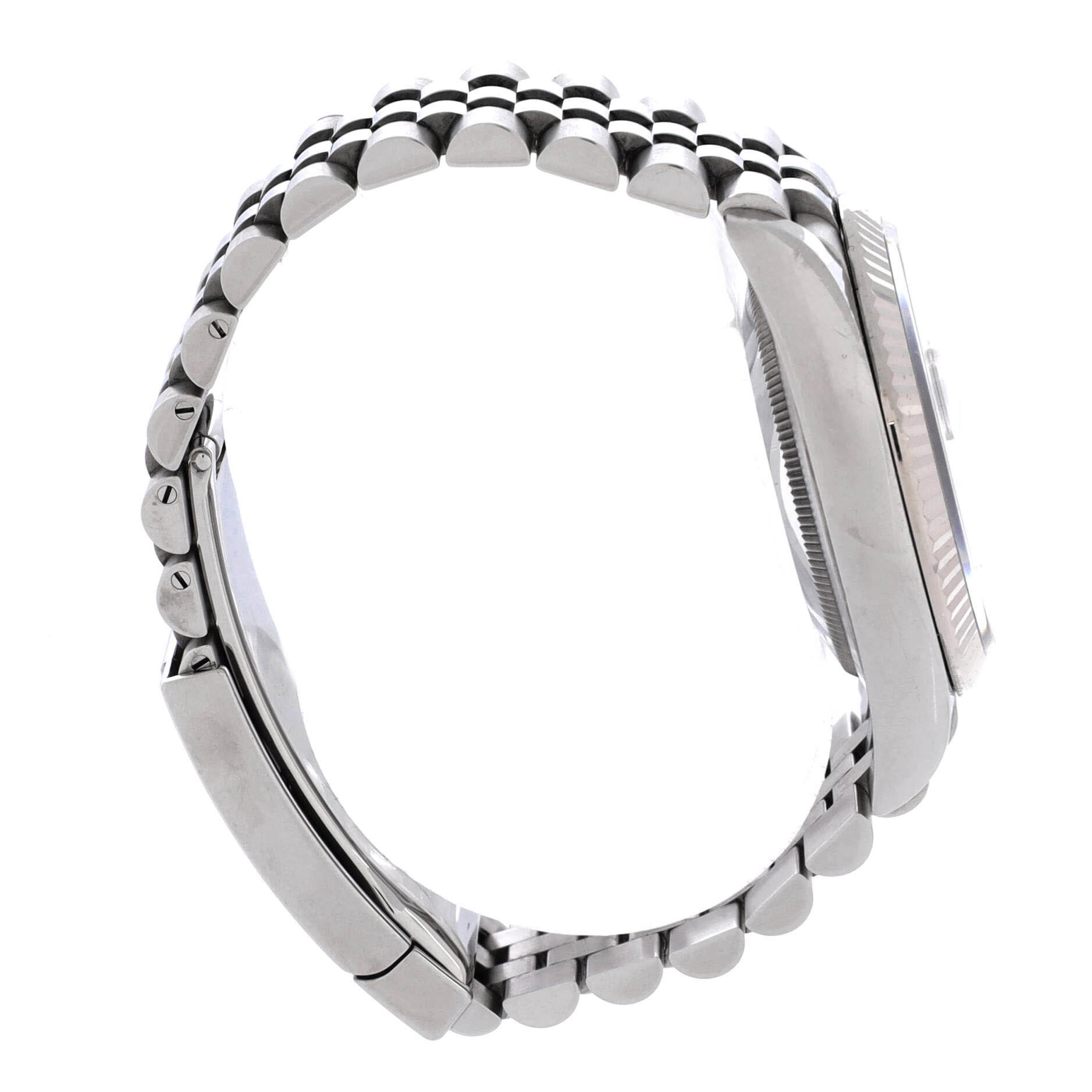 Oyster Perpetual Datejust Automatic Watch Stainless Steel and White Gold with Diamond Markers 36