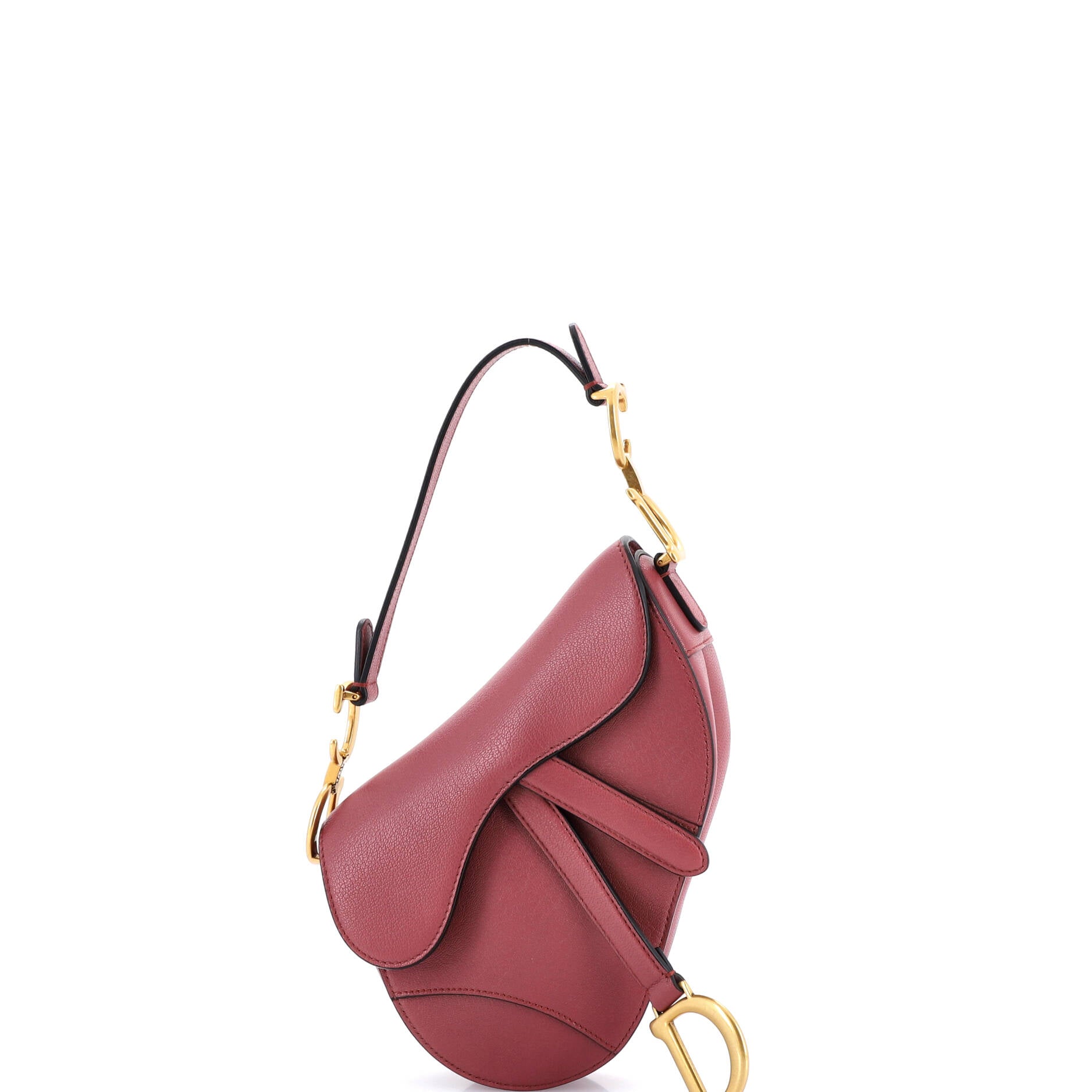 Saddle Handbag Leather Mini