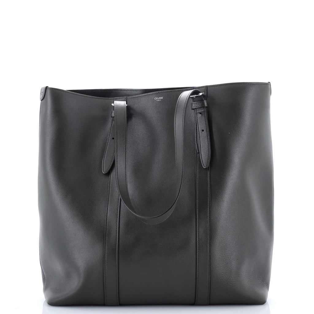 Buckle Cabas Tote Leather