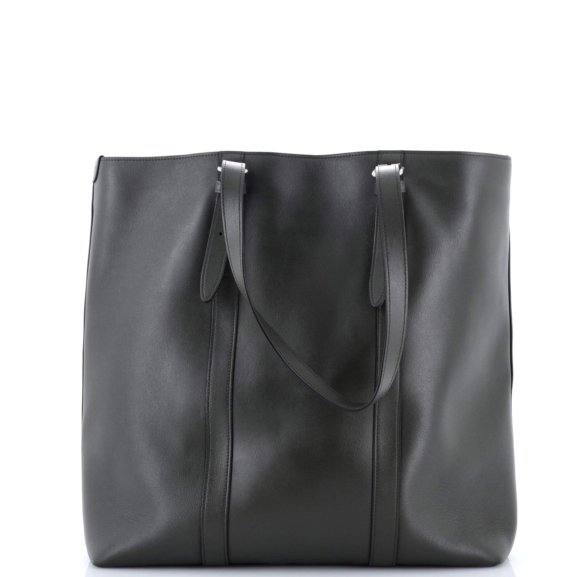 Buckle Cabas Tote Leather