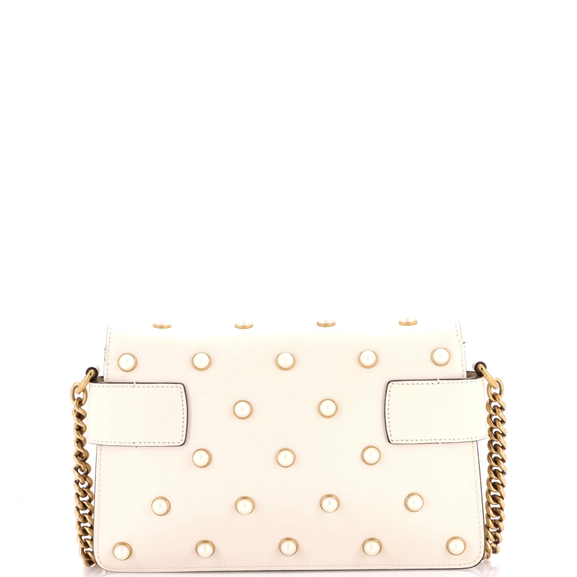 Broadway Pearly Bee Shoulder Bag Embellished Leather Mini