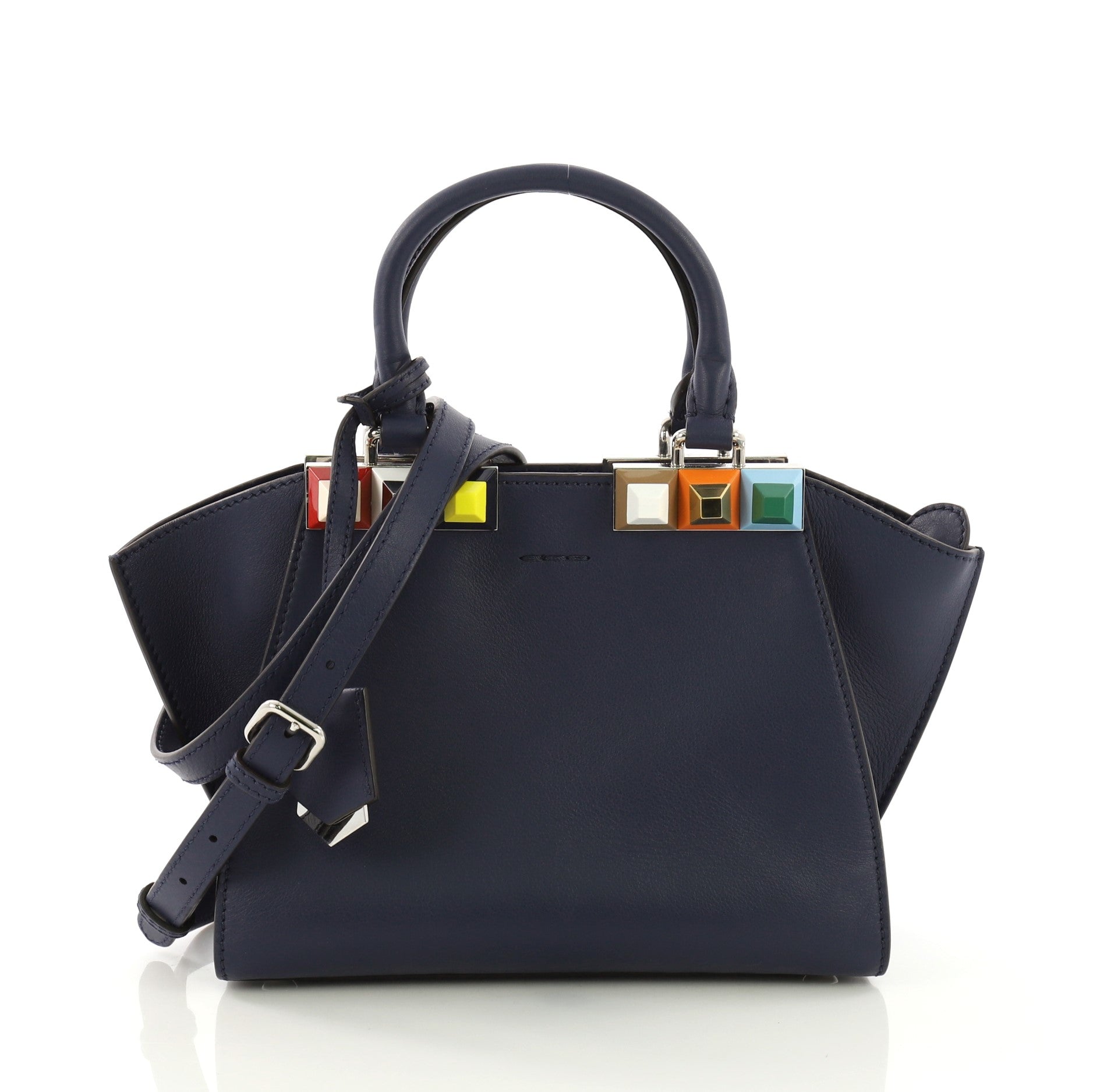 3Jours Handbag Studded Leather Mini