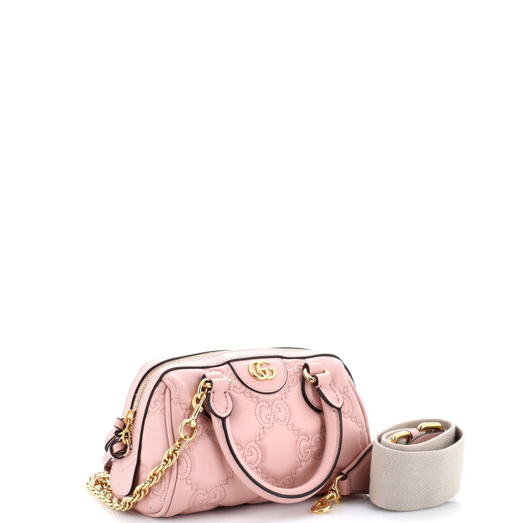 Ophidia Convertible Boston Top Handle Bag GG Matelasse Leather Mini