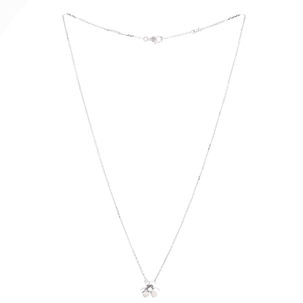 Frivole Pendant Necklace 18K White Gold and Diamond Mini