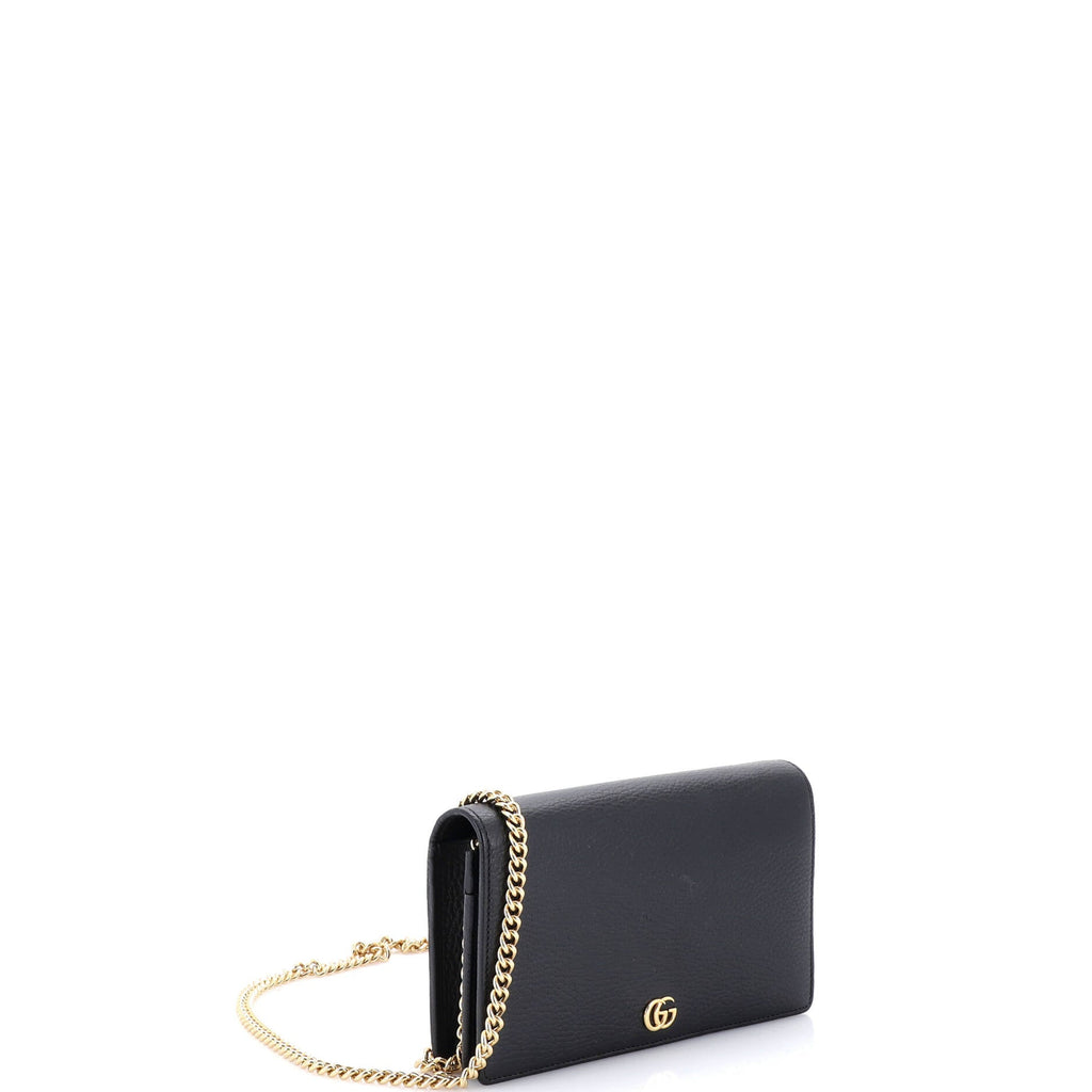 Petite GG Marmont Chain Wallet Leather Mini