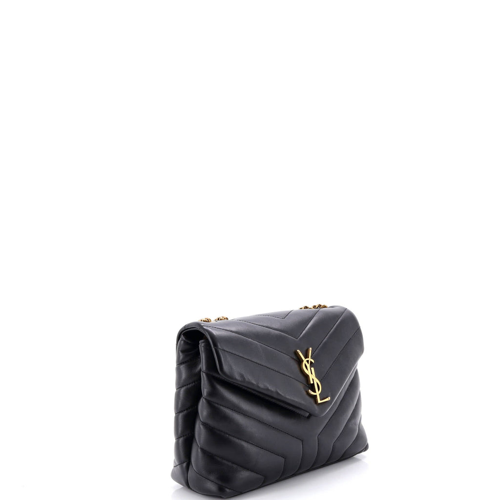 Loulou Shoulder Bag Matelasse Chevron Leather Small