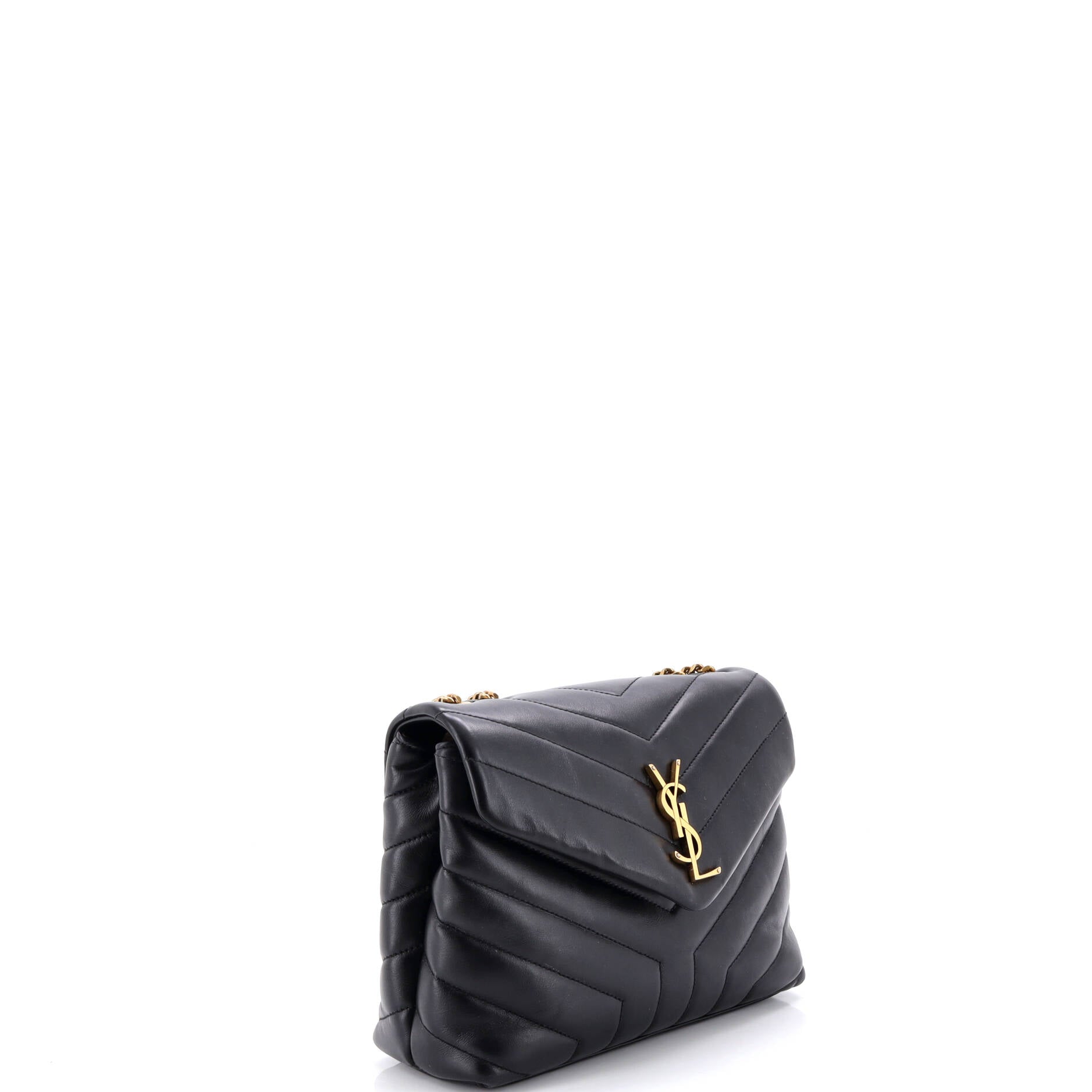 Loulou Shoulder Bag Matelasse Chevron Leather Small