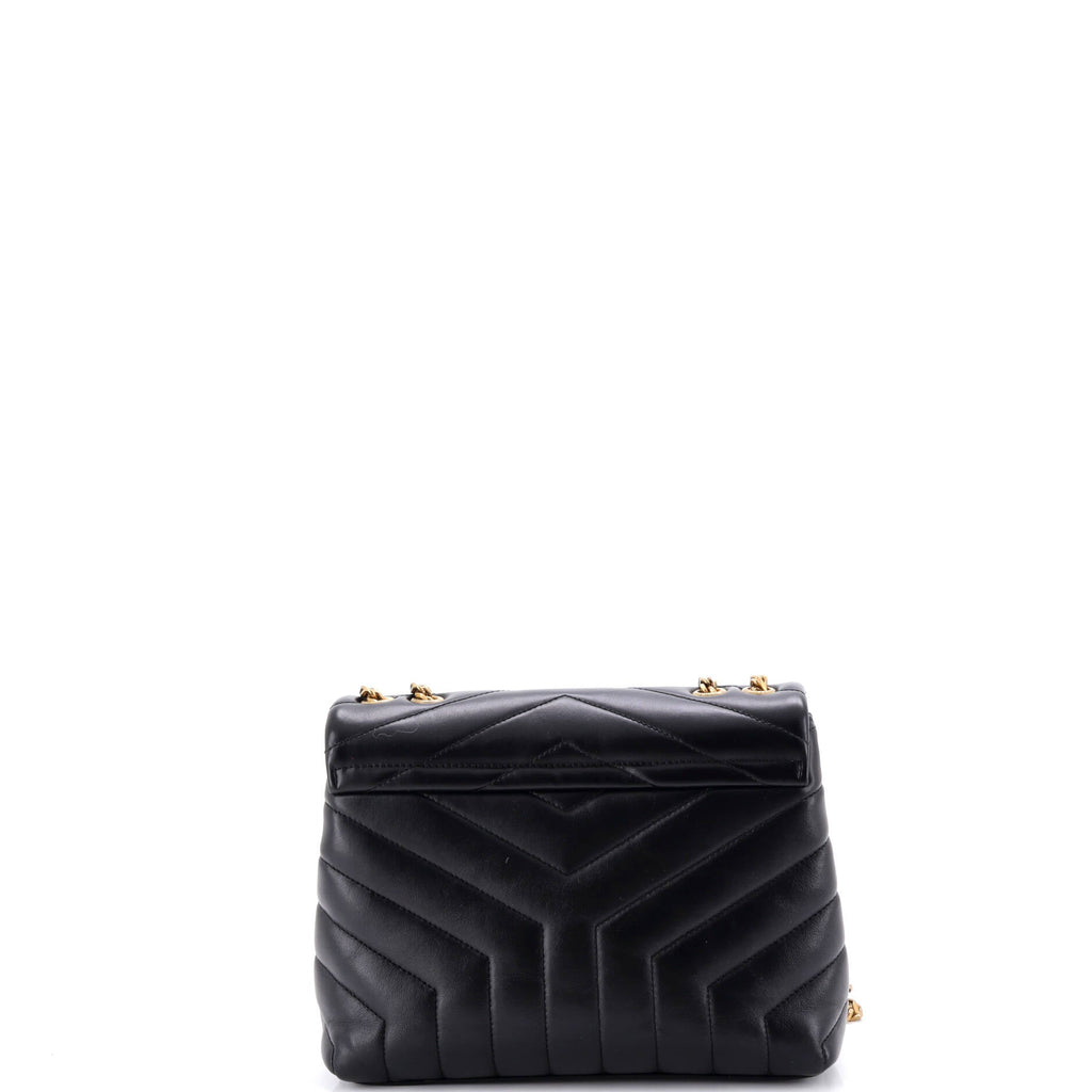 Loulou Shoulder Bag Matelasse Chevron Leather Small