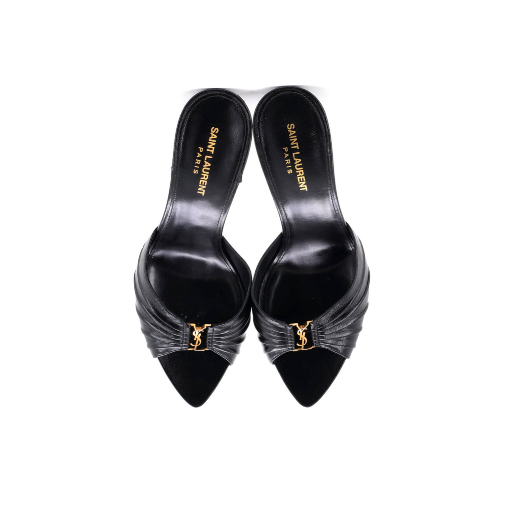 Women's Babylone Heeled Mule Sandals Leather