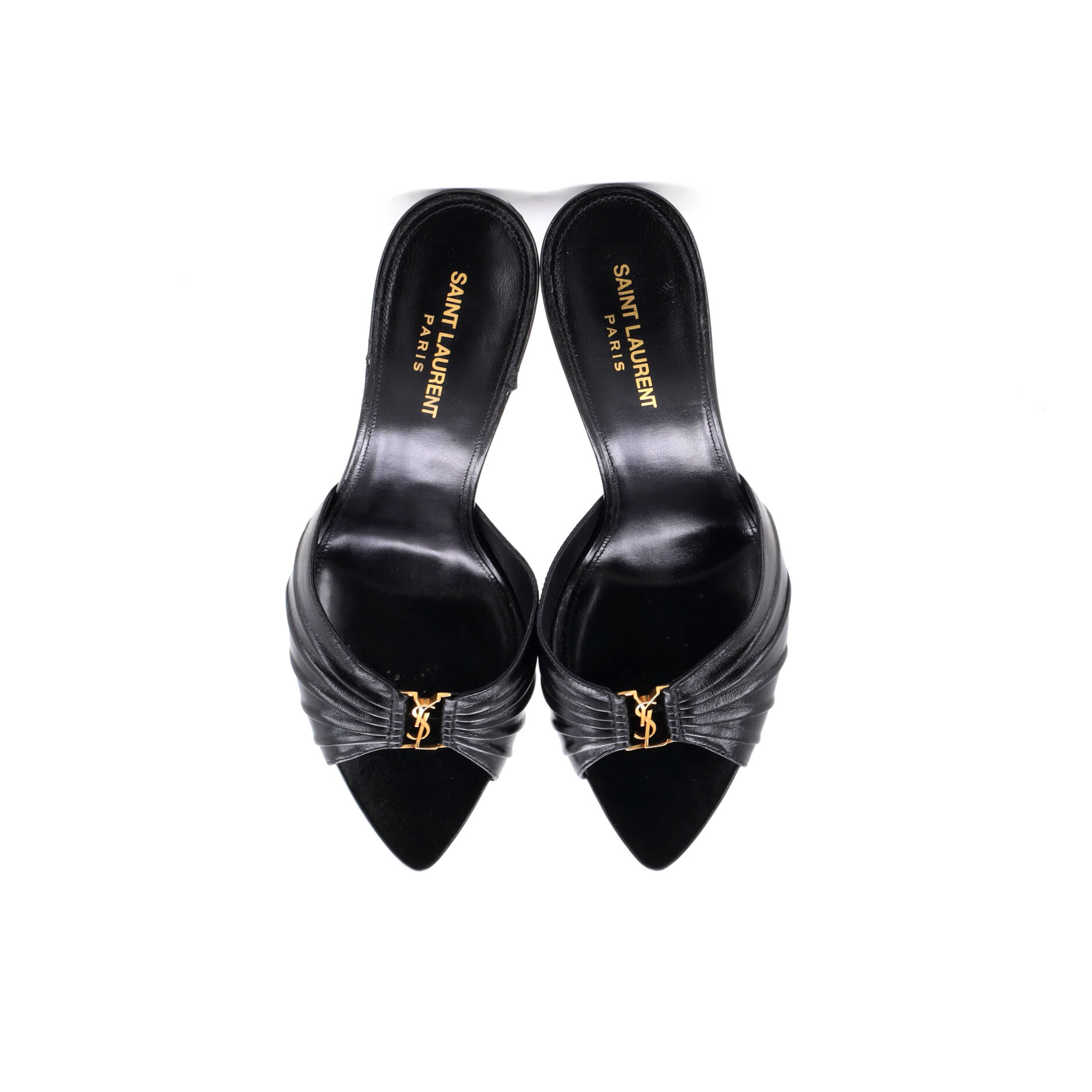 Women's Babylone Heeled Mule Sandals Leather