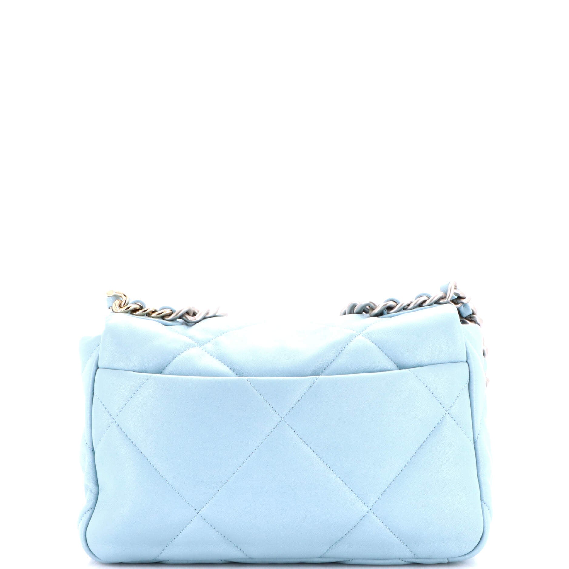 19 Flap Bag Quilted Leather Medium