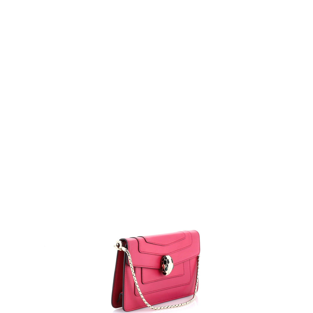 Serpenti Forever Chain Clutch Leather Mini