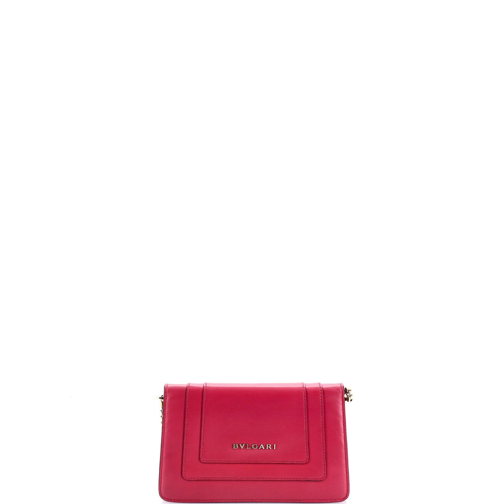 Serpenti Forever Chain Clutch Leather Mini