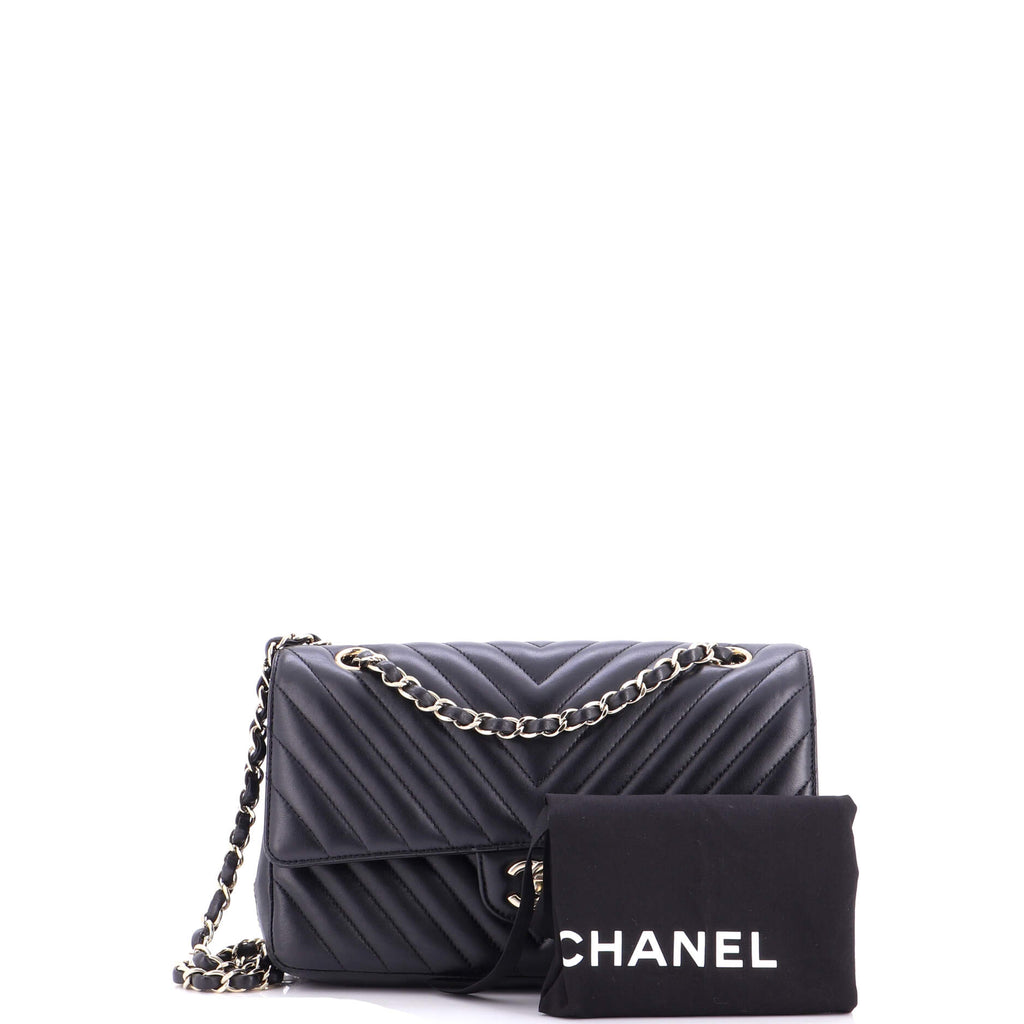 Classic Double Flap Bag Chevron Lambskin Medium