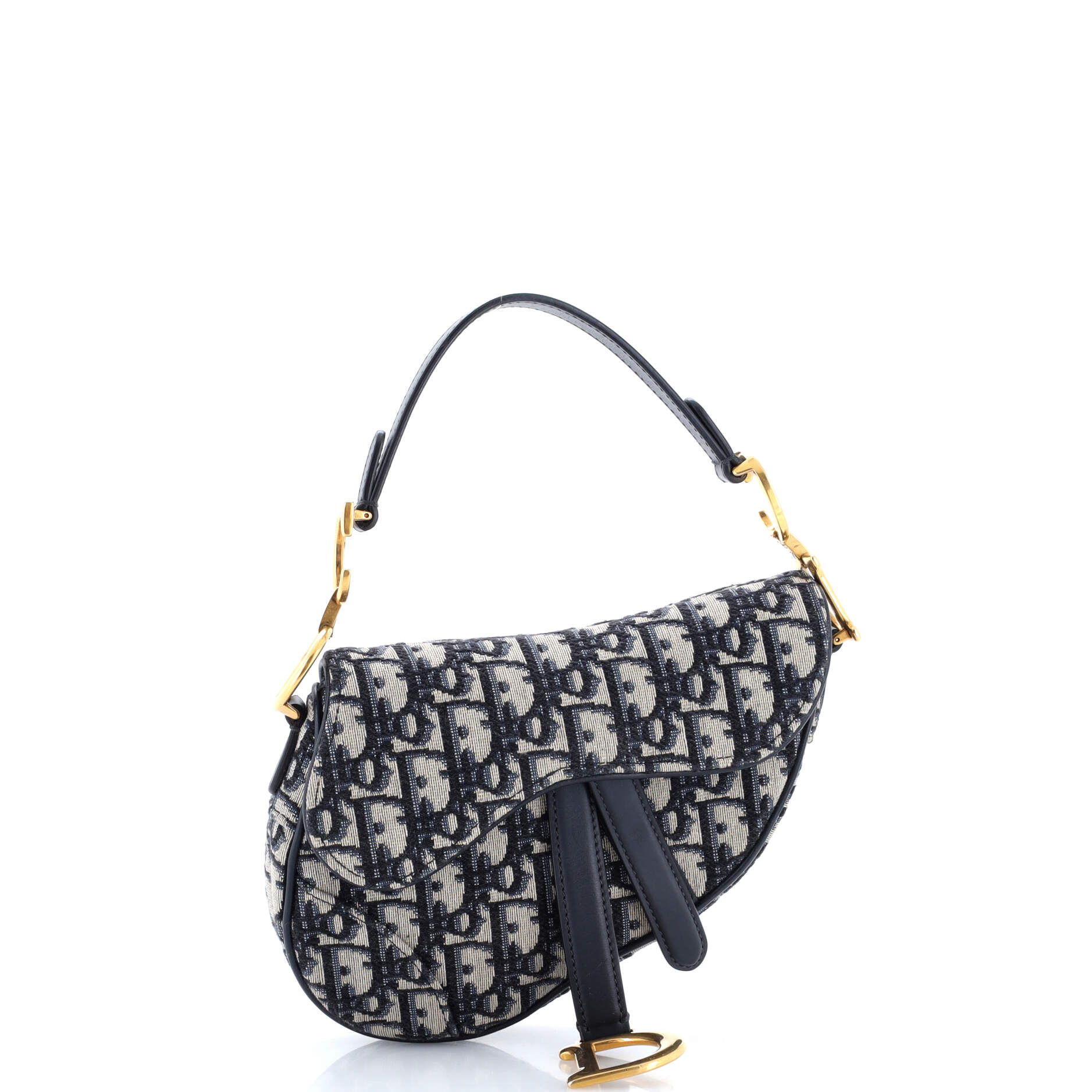 Saddle Handbag Oblique Canvas Mini