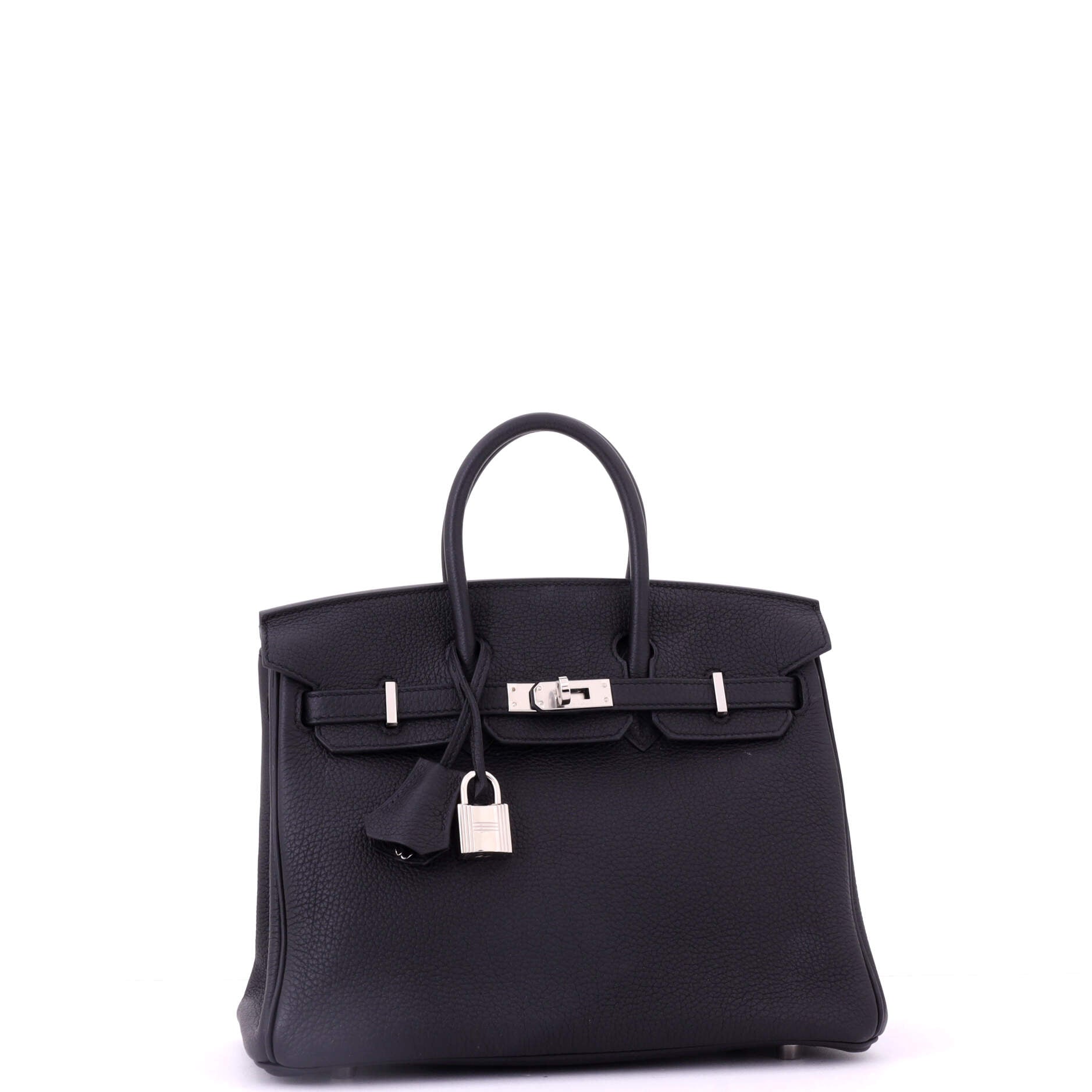 Birkin Handbag Noir Togo with Palladium Hardware 25