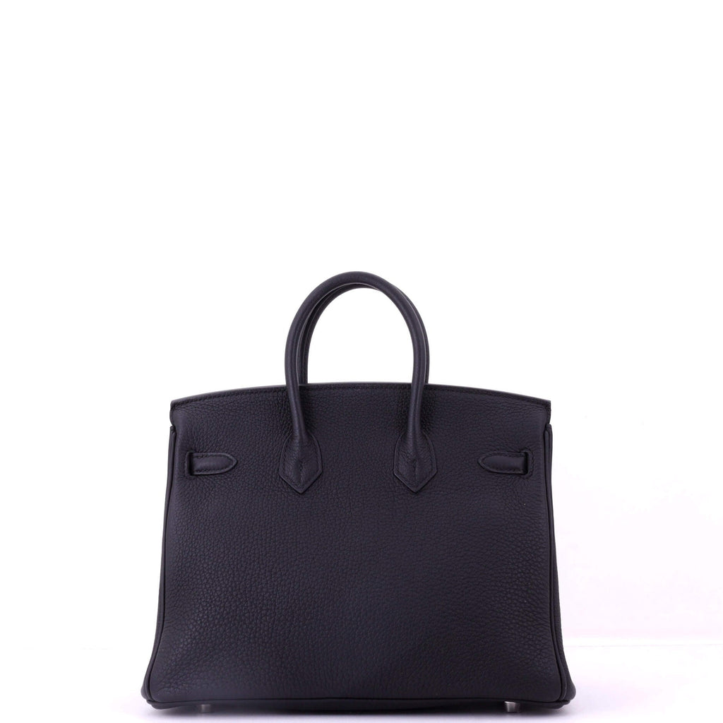 Birkin Handbag Noir Togo with Palladium Hardware 25