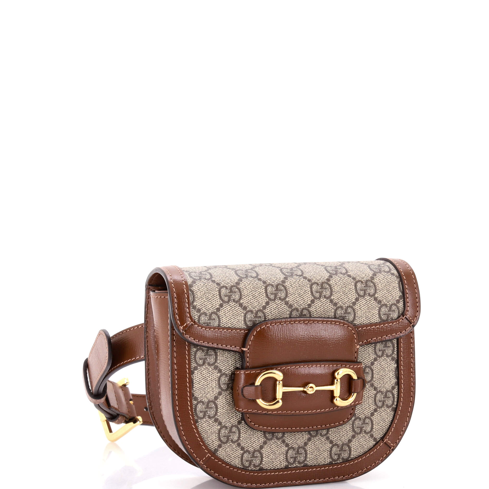 Horsebit 1955 Shoulder Bag GG Coated Canvas with Leather Mini