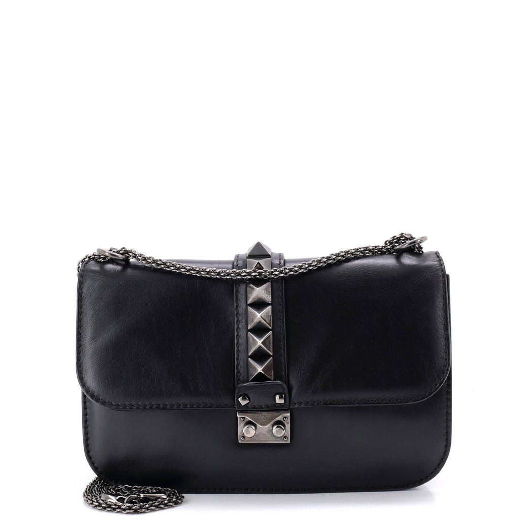 Glam Lock Shoulder Bag Leather Medium