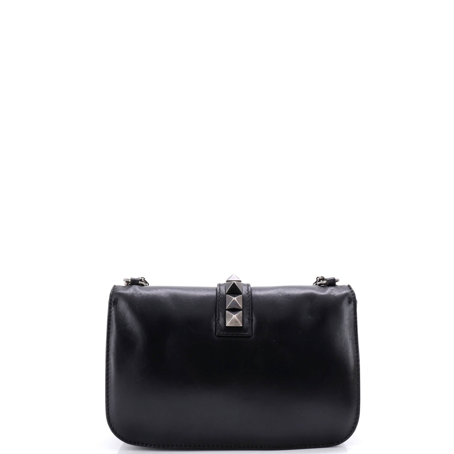 Glam Lock Shoulder Bag Leather Medium
