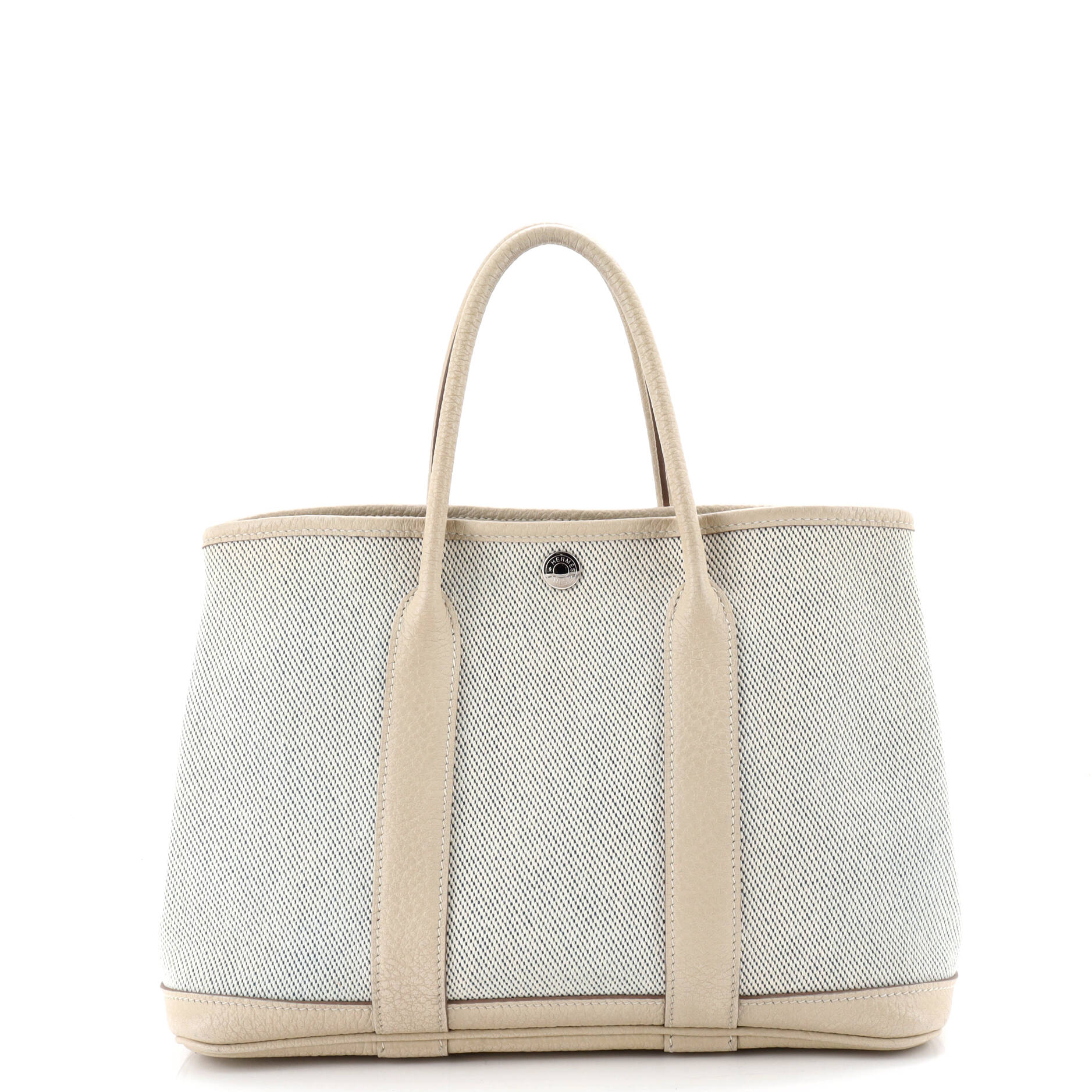 Garden Party Tote Toile and Leather 30