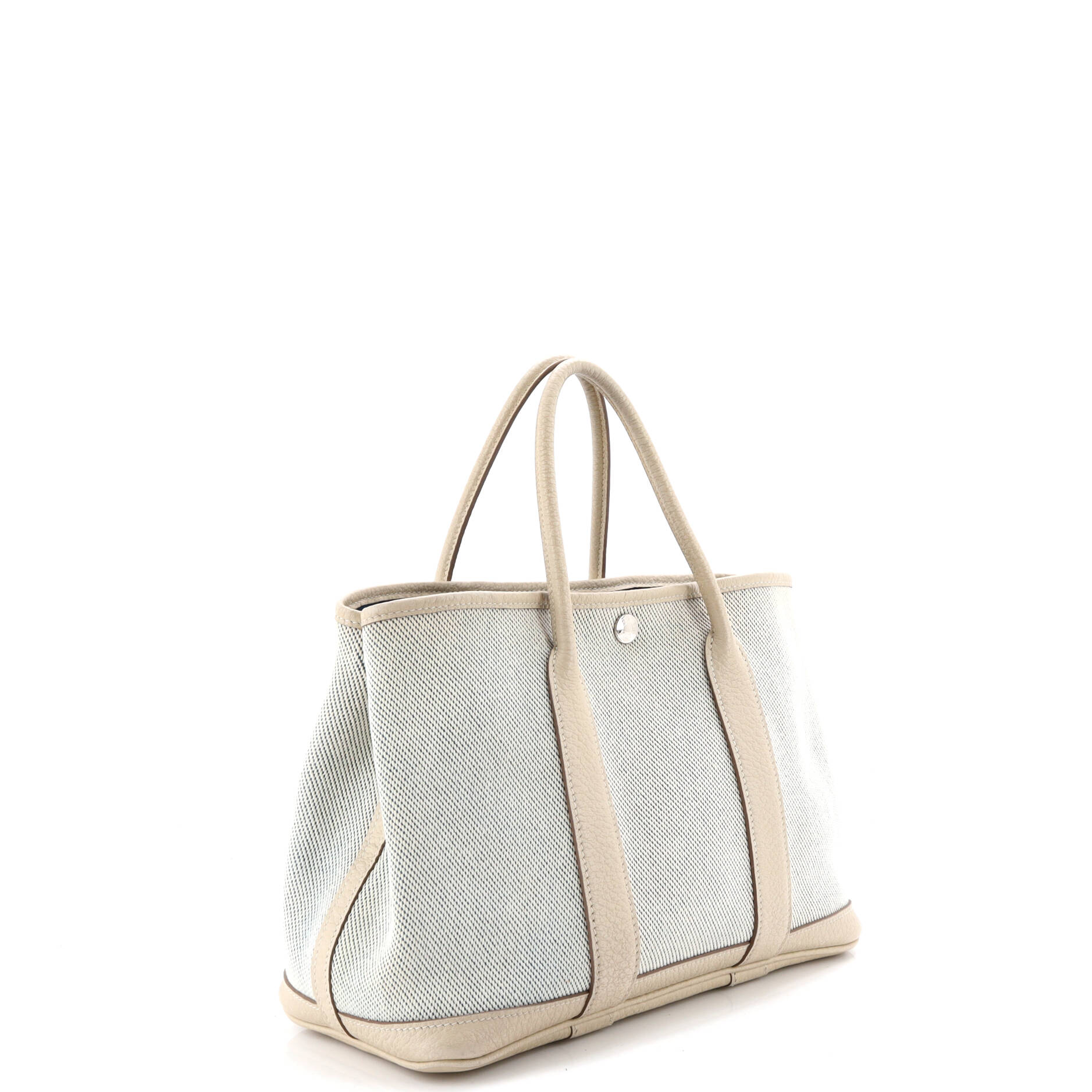 Garden Party Tote Toile and Leather 30