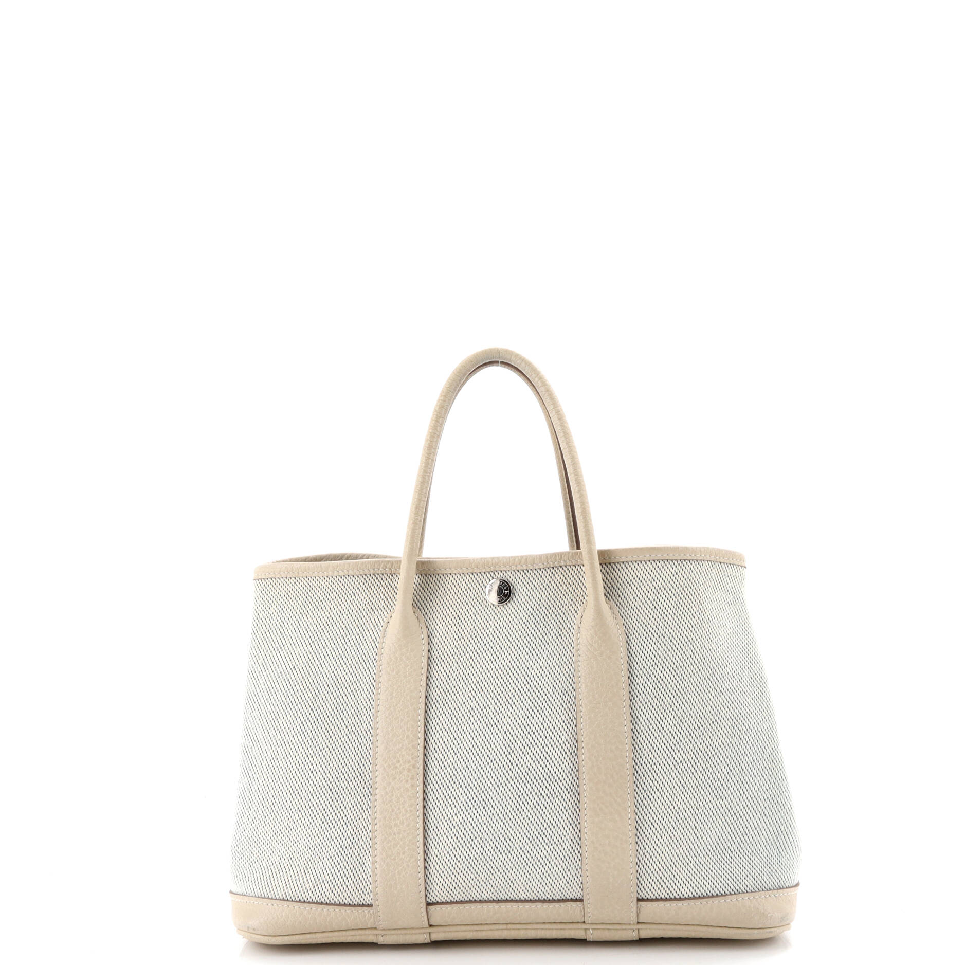 Garden Party Tote Toile and Leather 30