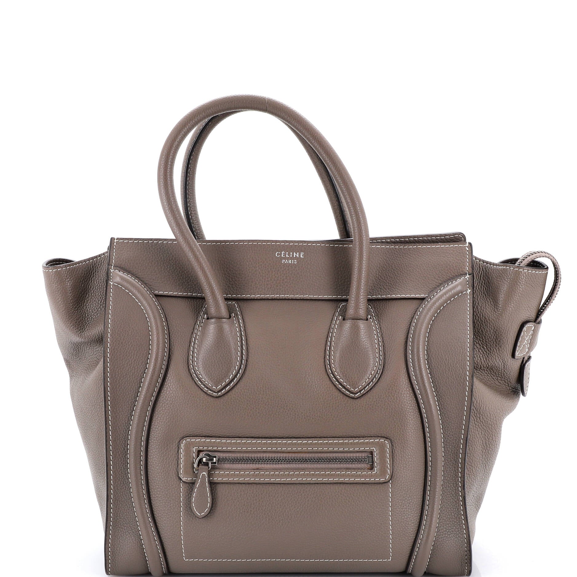 Luggage Bag Grainy Leather Mini