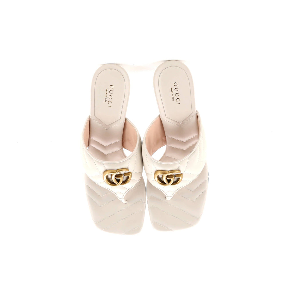 Women's Marmont Thong Heeled Sandals Matelasse Leather