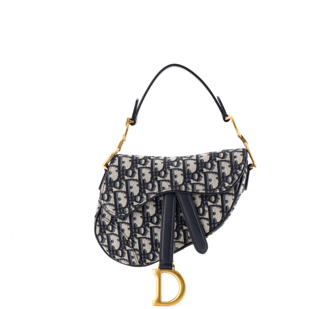 Saddle Handbag Oblique Canvas Mini