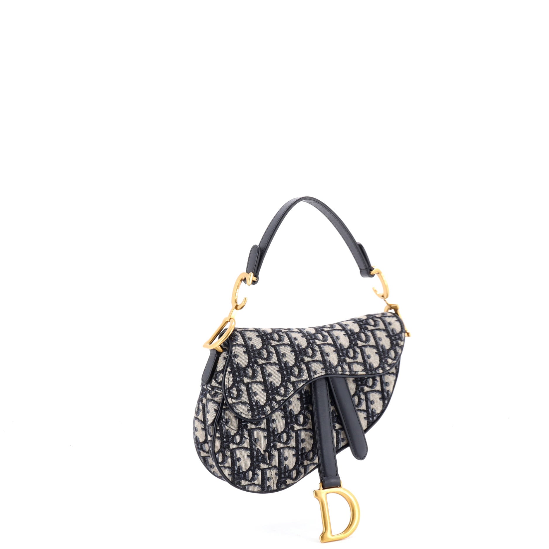 Saddle Handbag Oblique Canvas Mini