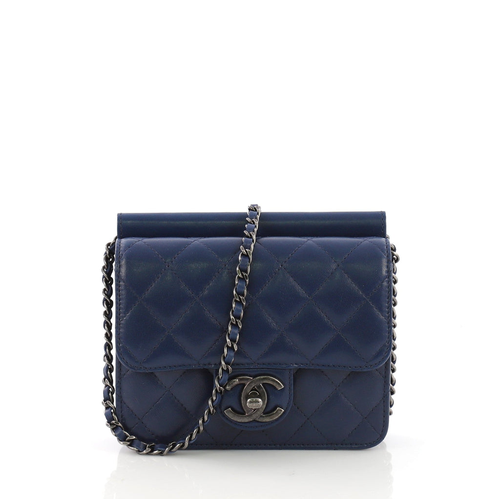 Crossing Times Flap Bag Quilted Lambskin Mini